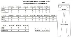 Pando Moto Motorradjeans KARLDO DEV 01 Slim Fit CE AA Cordura CoolMax Mit SAS-TEC Protektoren 29 Pando Moto Motorradjeans KARLDO DEV 01 Slim Fit CE AA Cordura CoolMax Mit SAS-TEC Protektoren -Motorradbekleidungsgeschäft pando moto karldo kev 01 groessen