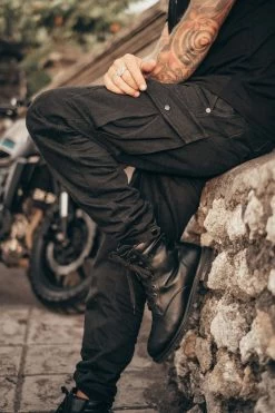 Pando Moto Cargo Motorradjeans MARK KEV 01 Chino-Style Aramid Cordura CoolMax CE AA Mit SAS-TEC Protektoren -Motorradbekleidungsgeschäft pando moto mark kev 01 6