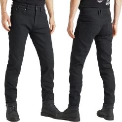 Pando Moto Motorradjeans STEEL BLACK 02 Für Herren CE AA Dyneema Stretch Mit SAS-TEC Protektoren -Motorradbekleidungsgeschäft pando moto steel black 02 pants multi hauptbild all ohne