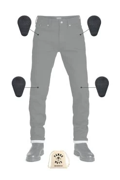 Pando Moto Motorradjeans STEEL BLACK 02 Für Herren CE AA Dyneema Stretch Mit SAS-TEC Protektoren -Motorradbekleidungsgeschäft pandp moto steel black 02 8