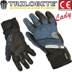 Trilobite Motorradhandschuhe PARADO Damen Leder CE Denim Stretch Aramid 27 Trilobite Motorradhandschuhe PARADO Damen Leder CE Denim Stretch Aramid -Motorradbekleidungsgeschäft parado handschuhe damen blau haupt