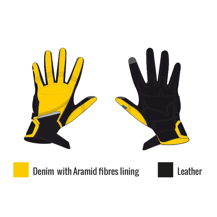 Trilobite Motorradhandschuhe PARADO Damen Leder CE Denim Stretch Aramid 17 Trilobite Motorradhandschuhe PARADO Damen Leder CE Denim Stretch Aramid – Bild 15