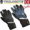 Trilobite Motorradhandschuhe PARADO Damen Leder CE Denim Stretch Aramid