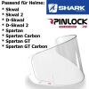 Shark Pinlock Max Vision Für Helme Skwal 1 & 2 / D-Skwal 1 & 2 / Spartan / GT / Carbon -Motorradbekleidungsgeschäft pinlock skwal haupt 1