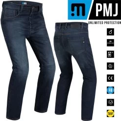 PMJ Motorradjeans JEFFERSON Denim CE AAA Stretch-Baumwolle Inklusive Protektoren