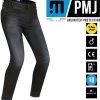 PMJ Motorradjeans RUSSEL TARMAC Single-Layer Slim-Fit CE A Inklusive Protektoren -Motorradbekleidungsgeschäft pmj russel tarmac black black haupt 1