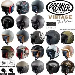 Premier® Premier Jethelm VINTAGE Retro Oldtimer Classic Mit Sonnenblende Und ECE 22.05
