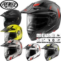Premier® Premier Endurohelm X-TRAIL Dual-Sport Helm Mit Sonnenblende Und Pinlock