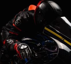 Knox HANDROID MK5 Motorradhandschuhe CE Mit BOA-Verschluss Lange Stulpe -Motorradbekleidungsgeschäft red handroid bike 1