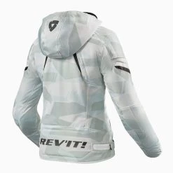 Rev'It! FLARE 2 Lady Softshell-Motorradjacke Camouflage Wasserdicht Mit Thermofutter Und Protektoren -Motorradbekleidungsgeschäft revit flare 2 lady grau weiss 2