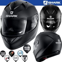 Shark Integralhelm RIDILL 1.2 Mit Sonnenblende -Motorradbekleidungsgeschäft ridill blank kma haupt
