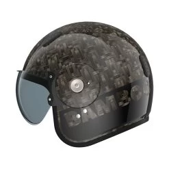 Roof Jethelm BAMBOO Aus Natürlichen Bambusfasern ECE 22.06 Mit Sonnenblende -Motorradbekleidungsgeschäft ro15 bamboo black brillant 5