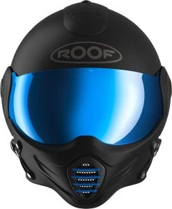 Roof Jethelm ROADSTER Fiberglas Mit Magenitscher Maske -Motorradbekleidungsgeschäft ro9 roadster iron blau 3