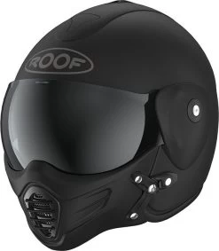 Roof Jethelm ROADSTER Fiberglas Mit Magenitscher Maske -Motorradbekleidungsgeschäft ro9 roadster iron schwarz schwarz 4