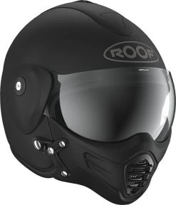 Roof Jethelm ROADSTER Fiberglas Mit Magenitscher Maske -Motorradbekleidungsgeschäft ro9 roadster solid schwarz matt 5