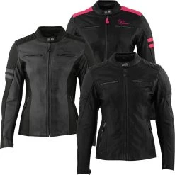 Rusty Stitches Motorradjacke JOYCE Für Damen Leder CE AA Mit Herausnehmbarem Thermofutter -Motorradbekleidungsgeschäft rusty stitches joyce jacket multi hauptbild all ohne 1