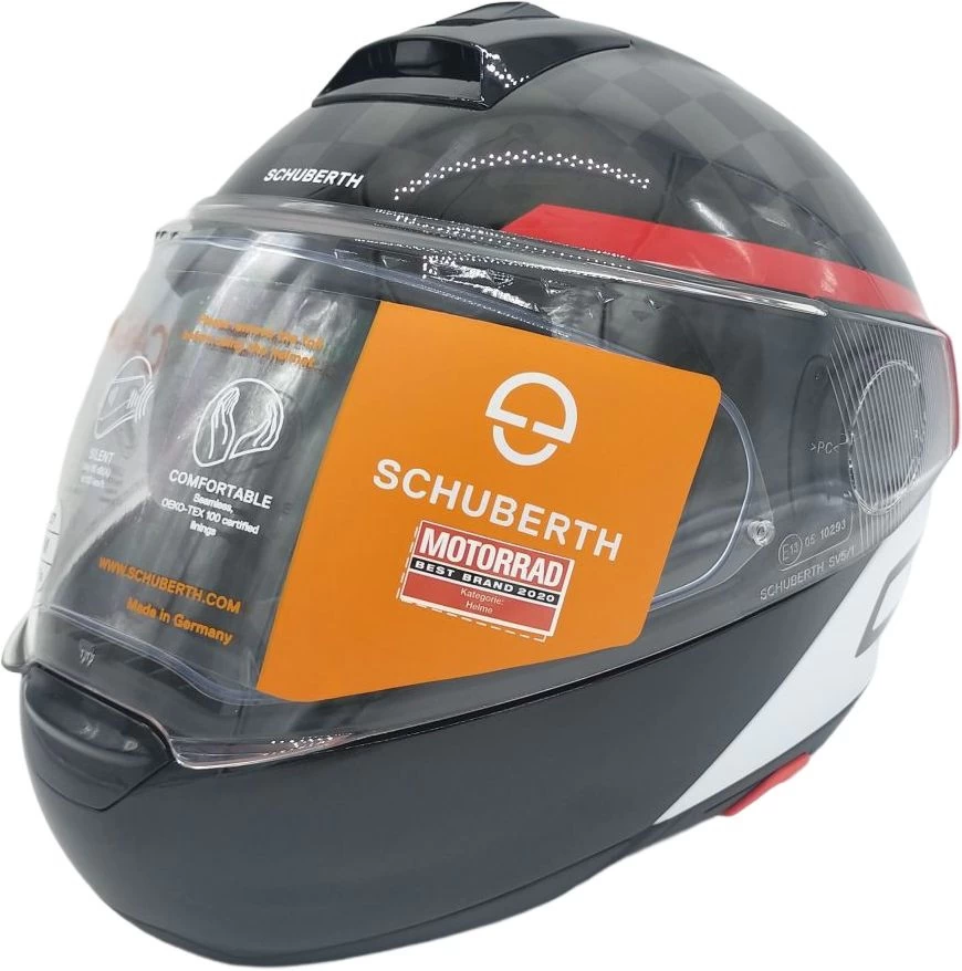 Schuberth Klapphelm C4 Pro Carbon SPECIAL EDITION Premiumhelm Mit Sonnenblende Und Max Vision 120 Pinlock 6 Schuberth Klapphelm C4 Pro Carbon SPECIAL EDITION Premiumhelm Mit Sonnenblende Und Max Vision 120 Pinlock – Bild 4