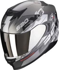 Scorpion Integralhelm EXO-520 EVO AIR Mit AirFit ECE 22.06 Sonnenblende Und Max Vision Pinlock -Motorradbekleidungsgeschäft scoprion exo 520 evo air cover silver matt red 01 1