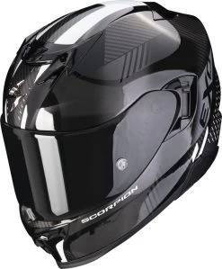 Scorpion Integralhelm EXO-520 EVO AIR Mit AirFit ECE 22.06 Sonnenblende Und Max Vision Pinlock -Motorradbekleidungsgeschäft scoprion exo 520 evo air laten black white 01 1