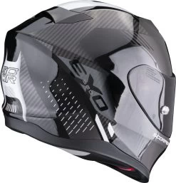 Scorpion Integralhelm EXO-520 EVO AIR Mit AirFit ECE 22.06 Sonnenblende Und Max Vision Pinlock -Motorradbekleidungsgeschäft scoprion exo 520 evo air laten black white 03