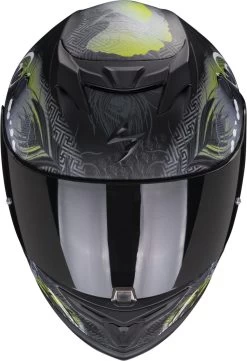 Scorpion Integralhelm EXO-520 EVO AIR Mit AirFit ECE 22.06 Sonnenblende Und Max Vision Pinlock -Motorradbekleidungsgeschäft scoprion exo 520 evo air melrose matt black yellow 02