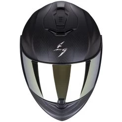 Scorpion EXO-1400 EVO 2 II CARBON Air Integralhelm ECE 22.06 Mit Not-Entriegelung Sonnenblende Pinlock Und 2 Visieren -Motorradbekleidungsgeschäft scorpion exo 1400 evo ii carbon air solid matt schwarz 2