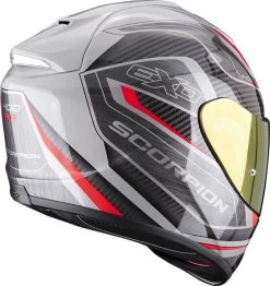 Scorpion Integralhelm EXO-1400 EVO AIR Mit AirFit System ECE 22.06 Sonnenblende Und MaxVision Pinlock -Motorradbekleidungsgeschäft scorpion exo 1400 evo air attune grau schwarz rot 03