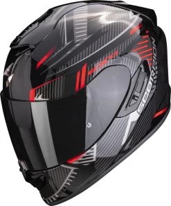 Scorpion Integralhelm EXO-1400 EVO AIR Mit AirFit System ECE 22.06 Sonnenblende Und MaxVision Pinlock -Motorradbekleidungsgeschäft scorpion exo 1400 evo air shell black red 01 1