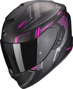 Scorpion Integralhelm EXO-1400 EVO AIR Mit AirFit System ECE 22.06 Sonnenblende Und MaxVision Pinlock -Motorradbekleidungsgeschäft scorpion exo 1400 evo air shell matt black pink 01 1