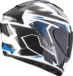 Scorpion Integralhelm EXO-1400 EVO AIR Mit AirFit System ECE 22.06 Sonnenblende Und MaxVision Pinlock -Motorradbekleidungsgeschäft scorpion exo 1400 evo air shell white blue 03