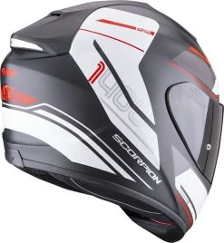 Scorpion Integralhelm EXO-1400 EVO AIR Mit AirFit System ECE 22.06 Sonnenblende Und MaxVision Pinlock -Motorradbekleidungsgeschäft scorpion exo 1400 evo air vittoria matt black weiss 03