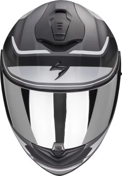 Scorpion Integralhelm EXO-1400 EVO AIR Mit AirFit System ECE 22.06 Sonnenblende Und MaxVision Pinlock -Motorradbekleidungsgeschäft scorpion exo 1400 evo air vittoria matt silver white 02