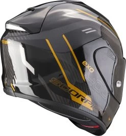 Scorpion Integralhelm EXO-1400 EVO Carbon Air Mit AirFit System ECE 22.06 Sonnenblende Und MaxVision Pinlock -Motorradbekleidungsgeschäft scorpion exo 1400 evo carbon air kydra black gold 03
