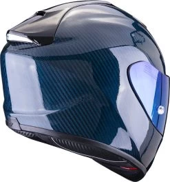 Scorpion Integralhelm EXO-1400 EVO Carbon Air Mit AirFit System ECE 22.06 Sonnenblende Und MaxVision Pinlock -Motorradbekleidungsgeschäft scorpion exo 1400 evo carbon air solid blue 03