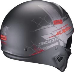 Scorpion Jethelm EXO-COMBAT 2 II Mit Sonnenblende Und ECE 22.06 -Motorradbekleidungsgeschäft scorpion exo combat 2 xenon matt black red 03