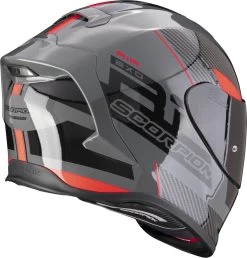 Scorpion Integralhelm EXO-R1 EVO AIR Premium-Helm Mit Max Vision Pinlock AirFit Zwei Visieren Und ECE 22.06 -Motorradbekleidungsgeschäft scorpion exo r1 evo air final grey black red 03