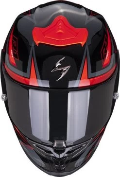 Scorpion Integralhelm EXO-R1 EVO AIR Premium-Helm Mit Max Vision Pinlock AirFit Zwei Visieren Und ECE 22.06 -Motorradbekleidungsgeschäft scorpion exo r1 evo air gaz metallic black red 02