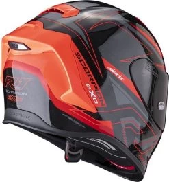 Scorpion Integralhelm EXO-R1 EVO AIR Premium-Helm Mit Max Vision Pinlock AirFit Zwei Visieren Und ECE 22.06 -Motorradbekleidungsgeschäft scorpion exo r1 evo air gaz metallic black red 03