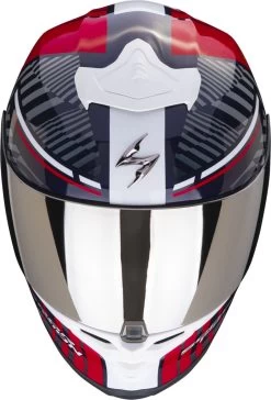 Scorpion Integralhelm EXO-R1 EVO AIR Premium-Helm Mit Max Vision Pinlock AirFit Zwei Visieren Und ECE 22.06 -Motorradbekleidungsgeschäft scorpion exo r1 evo air victory red blue yellow 02