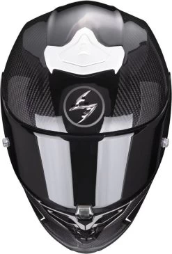 Scorpion Integralhelm EXO-R1 EVO CARBON AIR Premium-Helm Mit Max Vision Pinlock AirFit Zwei Visieren Und ECE 22.06 -Motorradbekleidungsgeschäft scorpion exo r1 evo carbon air corpus 2 black white 02