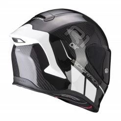 Scorpion Integralhelm EXO-R1 EVO CARBON AIR Premium-Helm Mit Max Vision Pinlock AirFit Zwei Visieren Und ECE 22.06 -Motorradbekleidungsgeschäft scorpion exo r1 evo carbon air corpus 2 black white 03