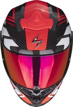 Scorpion Integralhelm EXO-R1 EVO CARBON AIR Premium-Helm Mit Max Vision Pinlock AirFit Zwei Visieren Und ECE 22.06 -Motorradbekleidungsgeschäft scorpion exo r1 evo carbon air supra black red 02