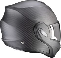 Scorpion Klapphelm EXO-TECH EVO CARBON 180 Grad Flip-Back Helm Mit Sonnenblende ECE 22.06 Pinlock Und 2 Visieren -Motorradbekleidungsgeschäft scorpion exo tech evo carbon solid matt black carbon 03
