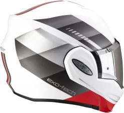 Scorpion Klapphelm EXO-TECH EVO 180 Grad Flip-Back Mit Sonnenblende ECE 22.06 Pinlock 30 Scorpion Klapphelm EXO-TECH EVO 180 Grad Flip-Back Mit Sonnenblende ECE 22.06 Pinlock -Motorradbekleidungsgeschäft scorpion exo tech evo genre white matt silver red 03