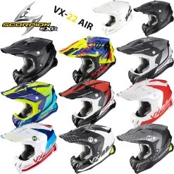 Scorpion Crosshelm VX-22 AIR Premium-Offroad Helm ECE 22.06 Mit Doppel-D Verschluss Und AirFit Technik -Motorradbekleidungsgeschäft scorpion vx 22 air multi hauptbild