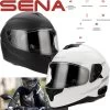 Sena Integralhelm OUTRIDE Mit Integriertem Bluetooth 5 Headset Und Sonnenblende -Motorradbekleidungsgeschäft sena outride ebay
