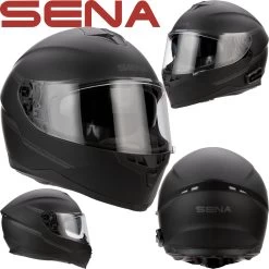 Sena Integralhelm OUTRIDE Mit Integriertem Bluetooth 5 Headset Und Sonnenblende -Motorradbekleidungsgeschäft sena outride sw m haupt