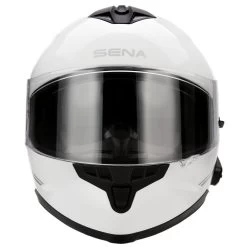 Sena Integralhelm OUTRIDE Mit Integriertem Bluetooth 5 Headset Und Sonnenblende -Motorradbekleidungsgeschäft sena outride weiss 5