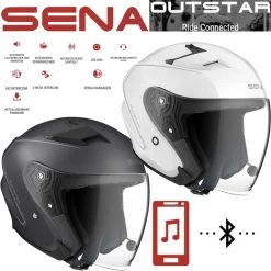 Sena Jethelm OUTSTAR Smart-Helm Mit Integriertem Bluetooth Headset Sonnenblende Und Großem Visier 32 Sena Jethelm OUTSTAR Smart-Helm Mit Integriertem Bluetooth Headset Sonnenblende Und Großem Visier -Motorradbekleidungsgeschäft sena outstar multi hauptbild 1