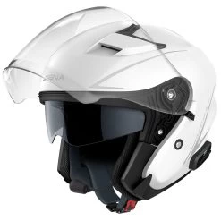 Sena Jethelm OUTSTAR S Mit Langem Visier Bluetooth 5 HD-Intercom Und Sonnenblende -Motorradbekleidungsgeschäft sena outstar s weiss 2